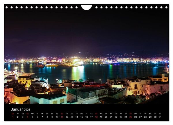 Produktbild: Ibiza by night (Wandkalender 2026 DIN A4 quer), CALVENDO Monatskalender