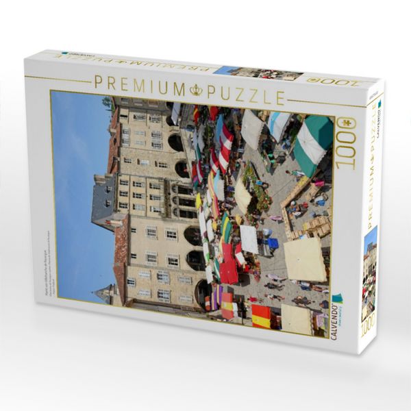 Produktbild: CALVENDO Puzzle Markt von Villefranche de Rouergue | 1000 Teile Lege-Gr&ouml;&szlig;e 64x48cm Foto-Puzzle f&uuml;r gl&uuml;ckliche Stunden