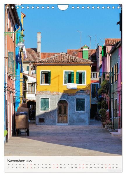 Produktbild: Venedig und Burano, Stadt am Wasser und Insel der bunten H&auml;user (Wandkalender 2027 DIN A4 hoch), CALVENDO Monatskalender