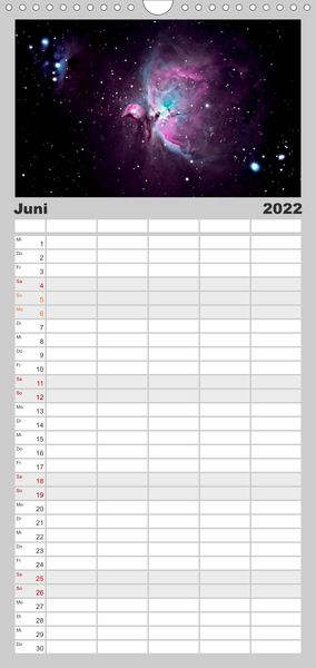 Produktbild: Familienplaner Himmlische Impressionen (Wandkalender 2022 , 21 cm x 45 cm, hoch)