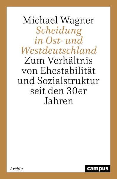 Produktbild: Scheidung in Ost- und Westdeutschland