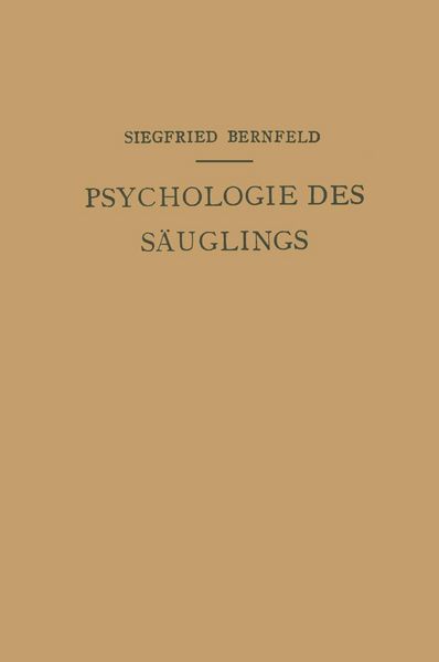 Produktbild: Psychologie des S&auml;uglings