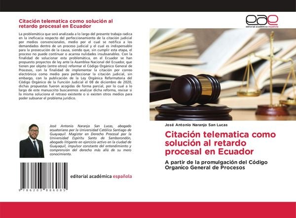 Produktbild: Citaci&oacute;n telematica como soluci&oacute;n al retardo procesal en Ecuador