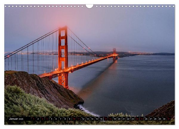 Produktbild: San Francisco Moments (Wandkalender 2026 DIN A3 quer), CALVENDO Monatskalender