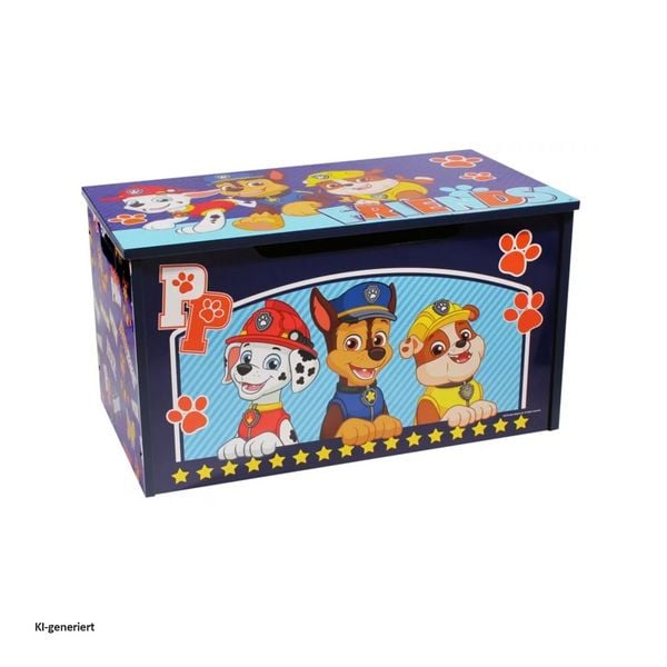 Produktbild: HTI-Living Paw Patrol Spielzeugkiste mit Deckel Kinder Aufbewahrungsbox Blau