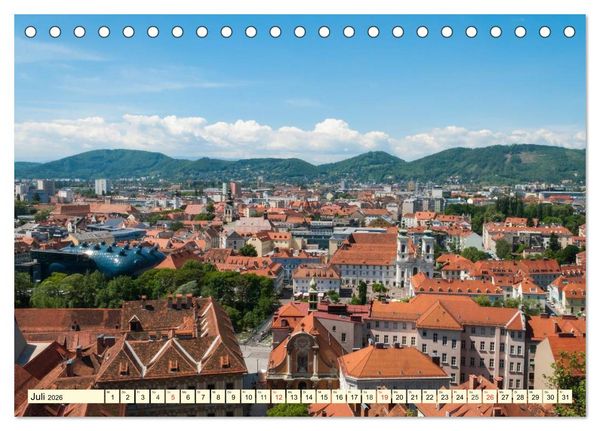 Produktbild: Mein Graz. Perle an der Mur (Tischkalender 2026 DIN A5 quer), CALVENDO Monatskalender