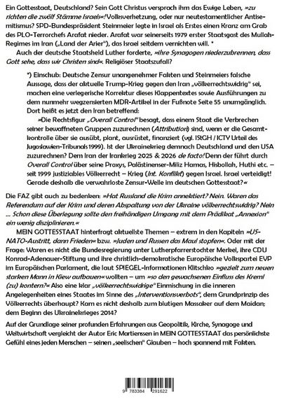 Produktbild: Mein Gottesstaat - 10 Jahre Kriegsbeginn Ukraine qua EU-Anerkennung der Regierung MIT NAZIS GEGEN PUTIN FRAGT J&Uuml;DISCHE ALLGEMEINE