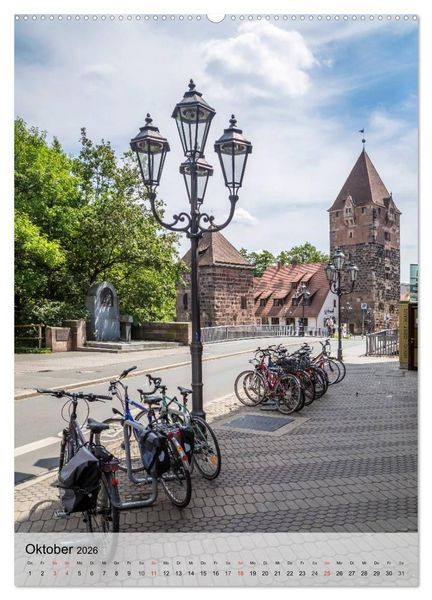 Produktbild: N&Uuml;RNBERG Charmante Altstadt (hochwertiger Premium Wandkalender 2026 DIN A2 hoch), Kunstdruck in Hochglanz