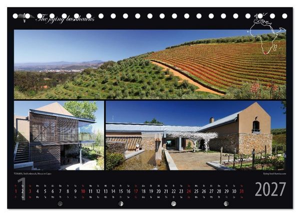 Produktbild: Wein & Architektur 2027 (Tischkalender 2027 DIN A5 quer), CALVENDO Monatskalender