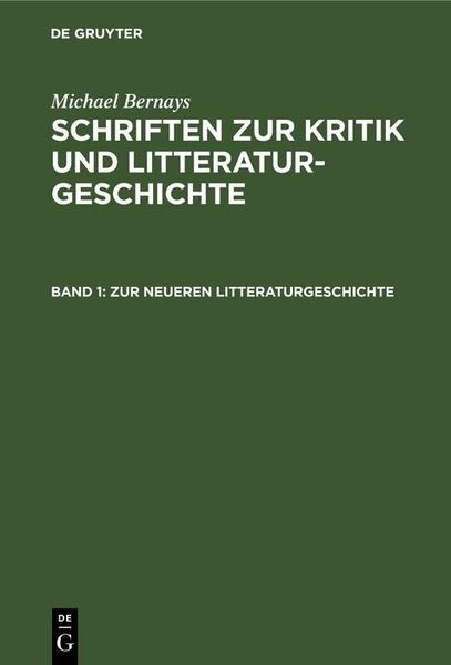 Produktbild: Zur neueren Litteraturgeschichte