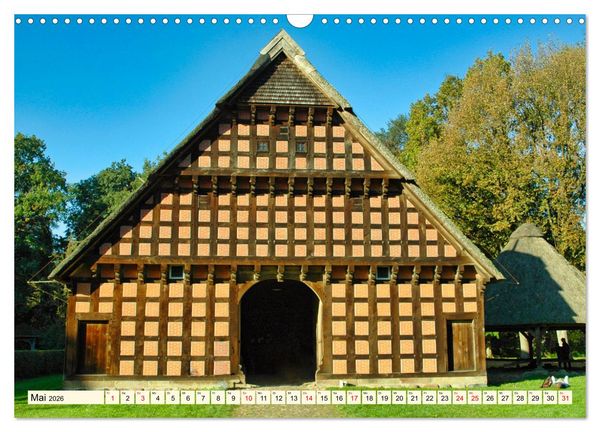 Produktbild: Baukunst Fachwerk (Wandkalender 2026 DIN A3 quer), CALVENDO Monatskalender