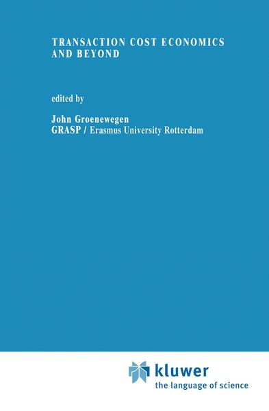 Produktbild: Transaction Cost Economics and Beyond