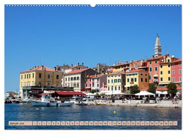 Produktbild: Istrien und Insel Krk - Impressionen eines kroatischen Sommers (Wandkalender 2026 DIN A2 quer), CALVENDO Monatskalender