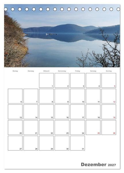 Produktbild: Hessens sch&ouml;nster See - Der Edersee (Tischkalender 2027 DIN A5 hoch), CALVENDO Monatskalender