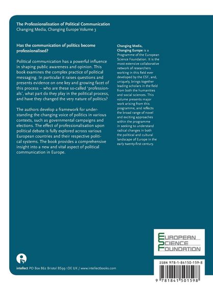 Produktbild: The Professionalisation of Political Communication