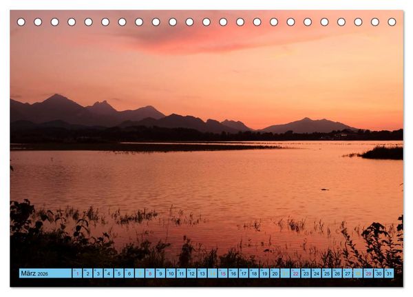 Produktbild: Sch&ouml;ner Forggensee (Tischkalender 2026 DIN A5 quer), CALVENDO Monatskalender