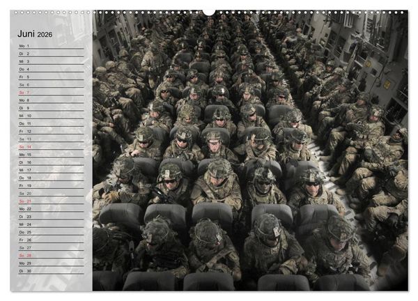 Produktbild: Streitkraft. Milit&auml;rische Impressionen (hochwertiger Premium Wandkalender 2026 DIN A2 quer), Kunstdruck in Hochglanz