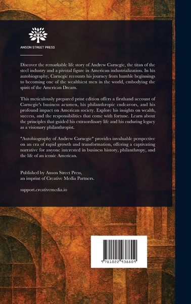 Produktbild: Autobiography of Andrew Carnegie