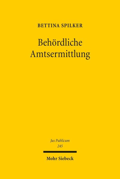 Produktbild: Behördliche Amtsermittlung