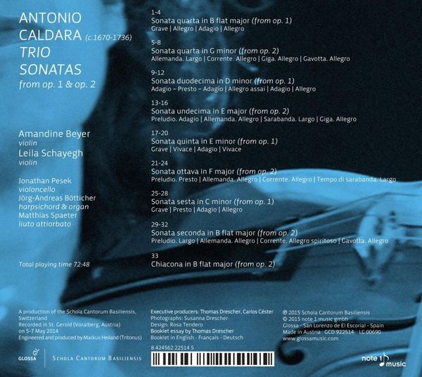 Produktbild: Caldara/Trio Sonatas
