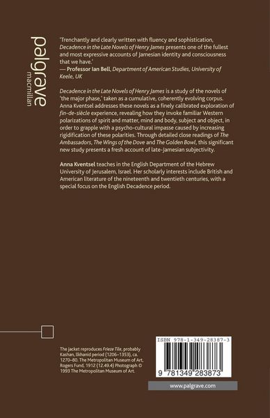 Produktbild: Decadence in the Late Novels of Henry James