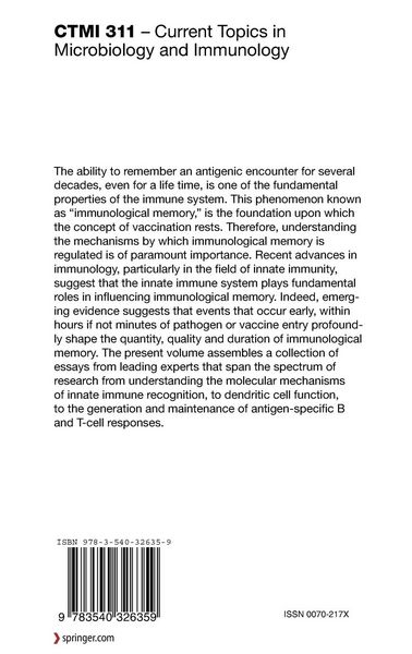 Produktbild: From Innate Immunity to Immunological Memory