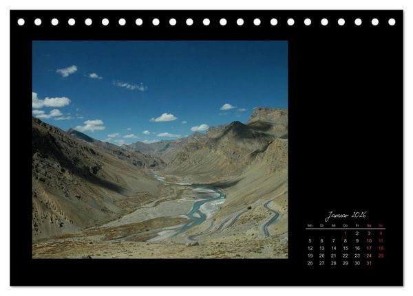 Produktbild: Ladakh, Berge und Spruchweisheiten (Tischkalender 2026 DIN A5 quer), CALVENDO Monatskalender