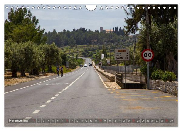 Produktbild: Mallorca: Die sch&ouml;nsten Landschaften f&uuml;r Rennradfahrer (Wandkalender 2026 DIN A4 quer), CALVENDO Monatskalender