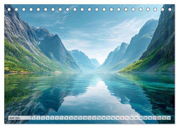 Produktbild: Die Sprache der Gipfel (Tischkalender 2026 DIN A5 quer), CALVENDO Monatskalender