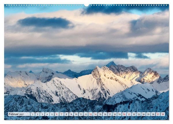 Produktbild: Allg&auml;uer Alpen 2027 (Wandkalender 2027 DIN A2 quer), CALVENDO Monatskalender
