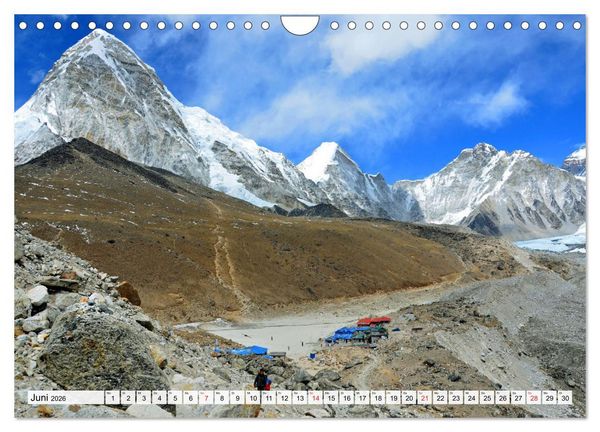 Produktbild: Grandioser Himalaya, Bergriesen in Nepal (Wandkalender 2026 DIN A4 quer), CALVENDO Monatskalender