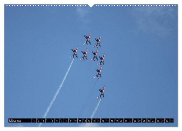 Produktbild: Augenblicke in der Luft: Patrouille de France (Wandkalender 2026 DIN A2 quer), CALVENDO Monatskalender