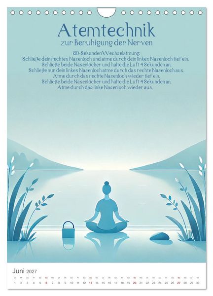 Produktbild: Dein Anti-Stress Kalender - Monatliche Inspirationen f&uuml;r mehr Entspannung (Wandkalender 2027 DIN A4 hoch), CALVENDO Monatskalender