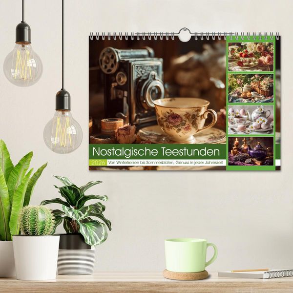 Produktbild: Nostalgische Teestunden (Wandkalender 2026 DIN A4 quer), CALVENDO Monatskalender