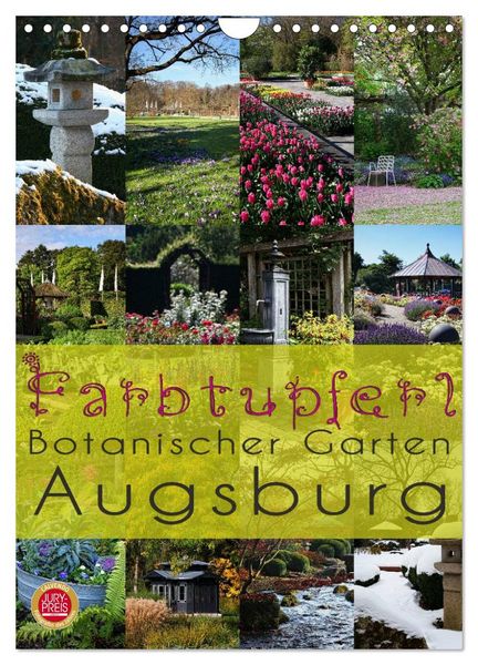 Produktbild: Farbtupferl - Botanischer Garten Augsburg (Wandkalender 2026 DIN A4 hoch), CALVENDO Monatskalender