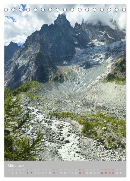Produktbild: Tour du Mont Blanc (Tischkalender 2027 DIN A5 hoch), CALVENDO Monatskalender