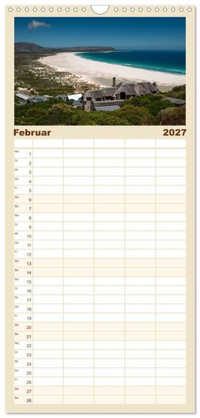 Produktbild: Familienplaner 2027 - Kapstadt und seine Umgebung mit 5 Spalten (Wandkalender, 21 x 45 cm) CALVENDO