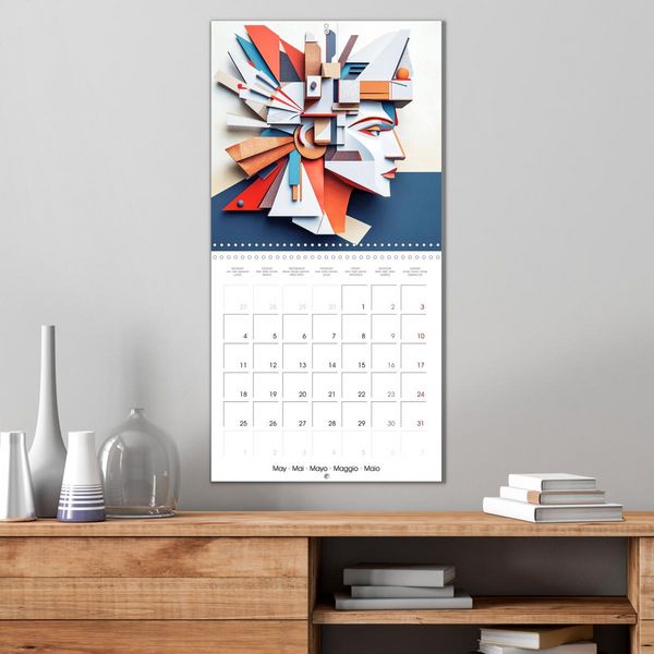 Produktbild: Artistry in Origami (Wall Calendar 2026 12 &times; 12 Inch) CALVENDO 12 Month Wall Calendar