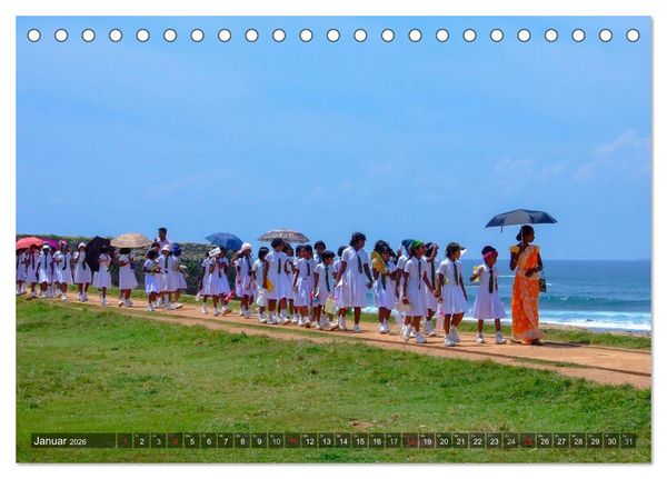 Produktbild: Sri Lanka - Eine Bilder-Reise (Tischkalender 2026 DIN A5 quer), CALVENDO Monatskalender
