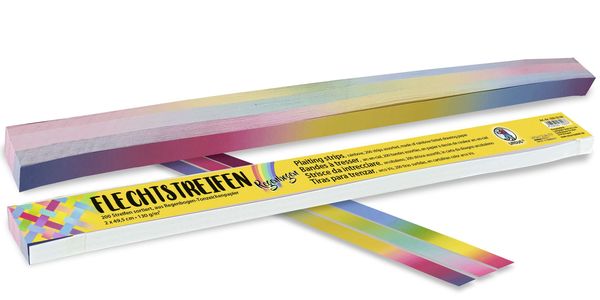 Produktbild: URSUS 200 Flechtstreifen "Regenbogen", 2 x 49,5 cm