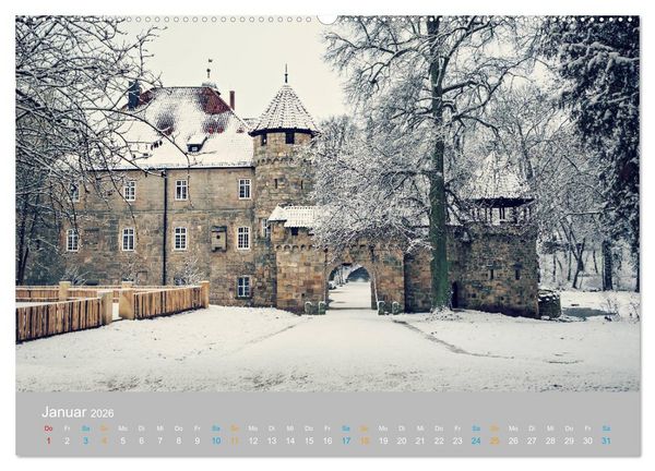Produktbild: Coburger Land - Burgen und Schl&ouml;sser (hochwertiger Premium Wandkalender 2026 DIN A2 quer), Kunstdruck in Hochglanz