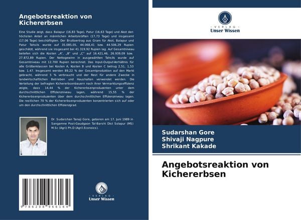 Angebotsreaktion von Kichererbsen, Taschenbuch von Sudarshan Gore , Shivaji Nagpure , Shrikant Kakade, BoD - Books on Demand, 9786208966164