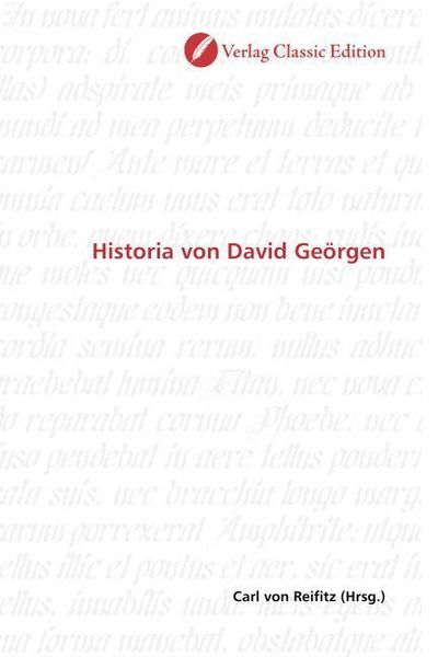 Produktbild: Historia von David Ge&ouml;rgen