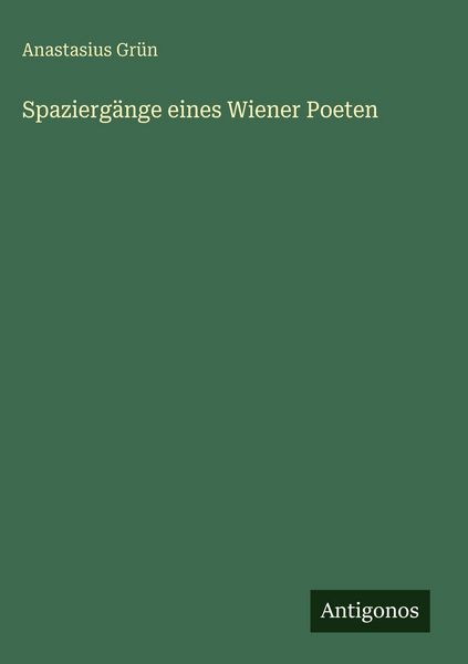 Produktbild: Spazierg&auml;nge eines Wiener Poeten