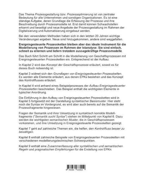 Produktbild: Ereignisgesteuerte Prozessketten, Prozessmodellierung, Gesch&auml;ftsprozesse, EPK