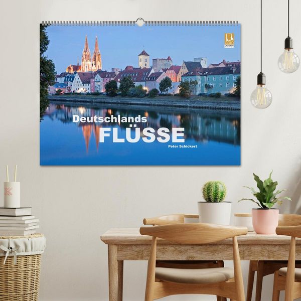 Produktbild: Deutschlands Fl&uuml;sse (Wandkalender 2026 DIN A2 quer), CALVENDO Monatskalender