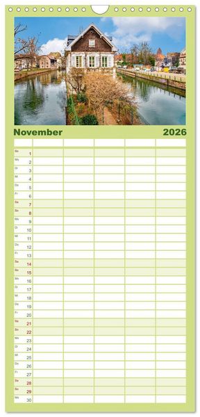 Produktbild: Familienplaner 2026 - Stra&szlig;burg - Els&auml;ssische Metropole mit 5 Spalten (Wandkalender, 21 x 45 cm) CALVENDO
