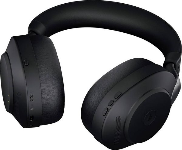 Produktbild: Jabra Evolve 2 85 Over Ear Headset Bluetooth&reg;, kabelgebunden Stereo Schwarz Mikrofon-Rauschunterdr&uuml;ckung Lautst&auml;rkeregelung, Batterieladeanzeige,