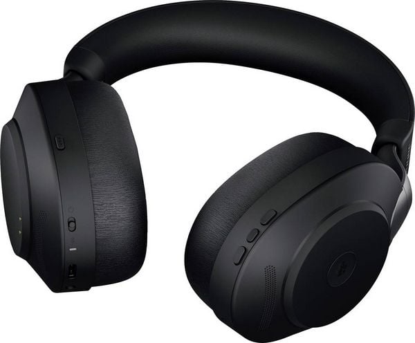 Produktbild: Jabra Evolve2 85 MS Over Ear Headset Bluetooth&reg;, kabelgebunden Stereo Schwarz Mikrofon-Rauschunterdr&uuml;ckung Lautst&auml;rkeregelung