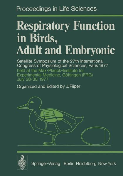 Produktbild: Respiratory Function in Birds, Adult and Embryonic